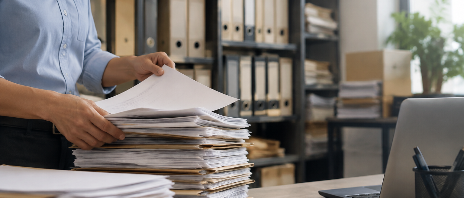 Documentos fiscais exigem prazo definido antes do descarte