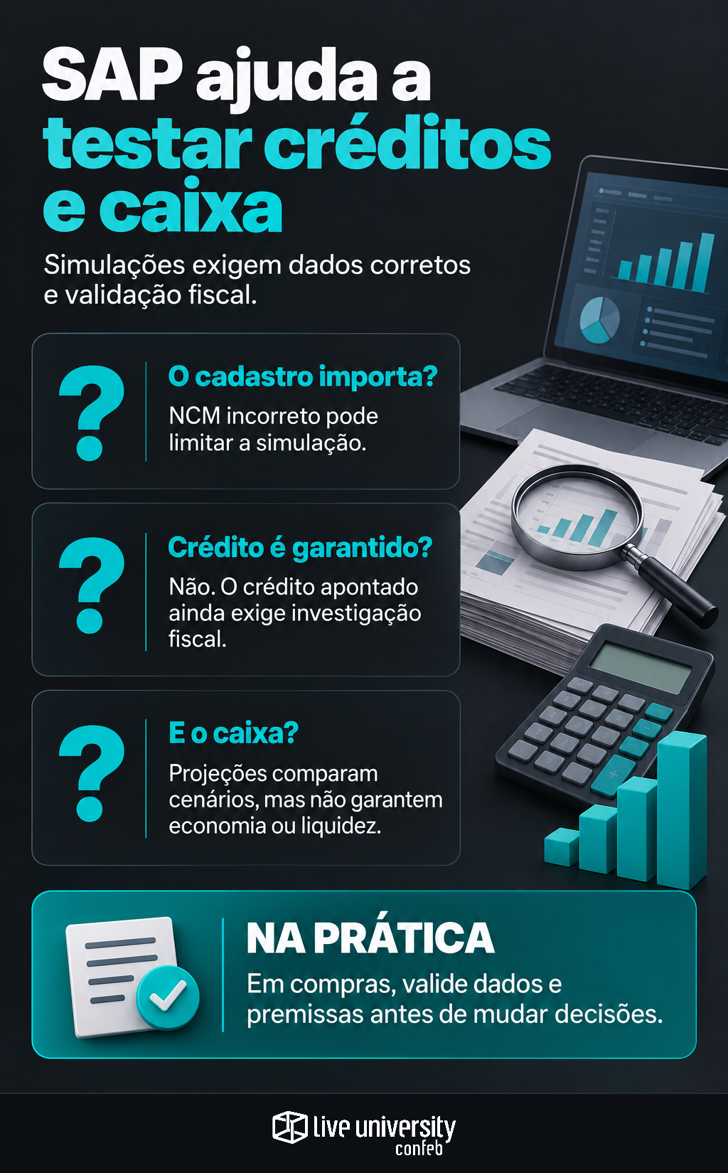 Infográfico: Dados do SAP ajudam a testar créditos e caixa na reforma