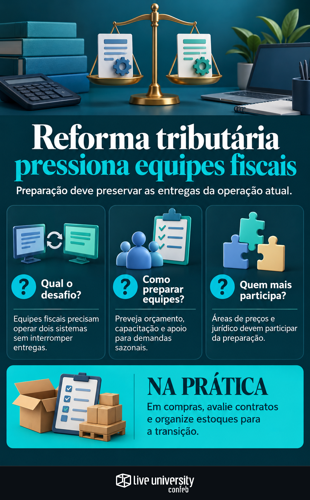 Infográfico: Reforma tributária pressiona equipes a operar dois sistemas